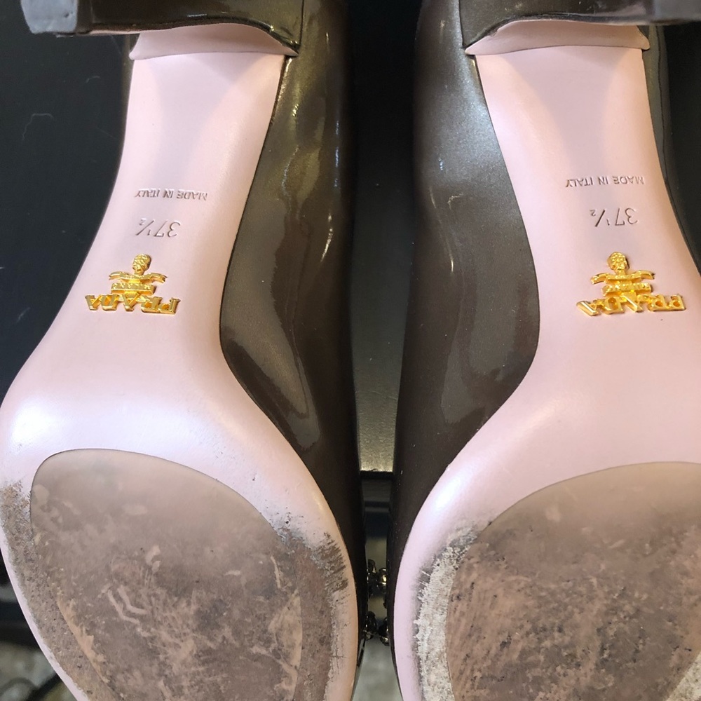 PRADA pump couture taupe with rhinestones ✨ - Picture 10 of 12
